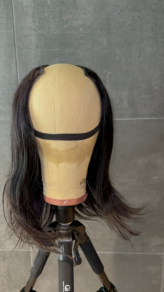 14 in U-Part Straight Wig